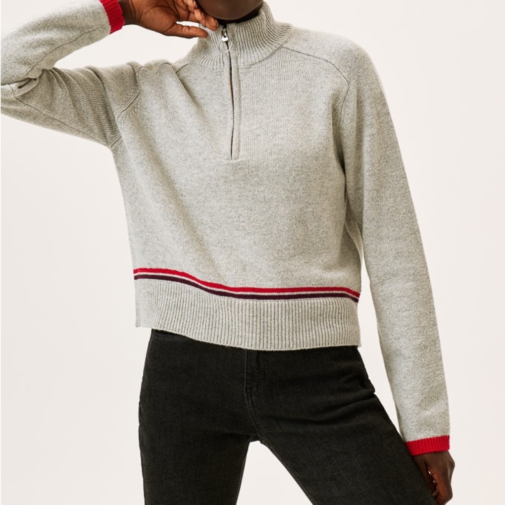 Merino Bamboo Zip Sweater